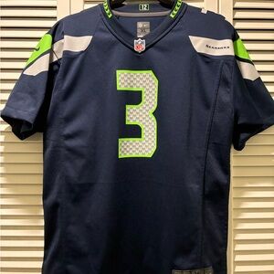 Seahawks Jersey Navy Blue Youth XL